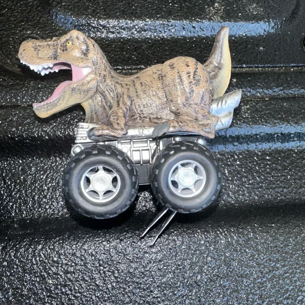 Lot Of 3 Jurassic World Zoom Riders Pullback Power Vehicle  Dinosaur Toy Style(b
